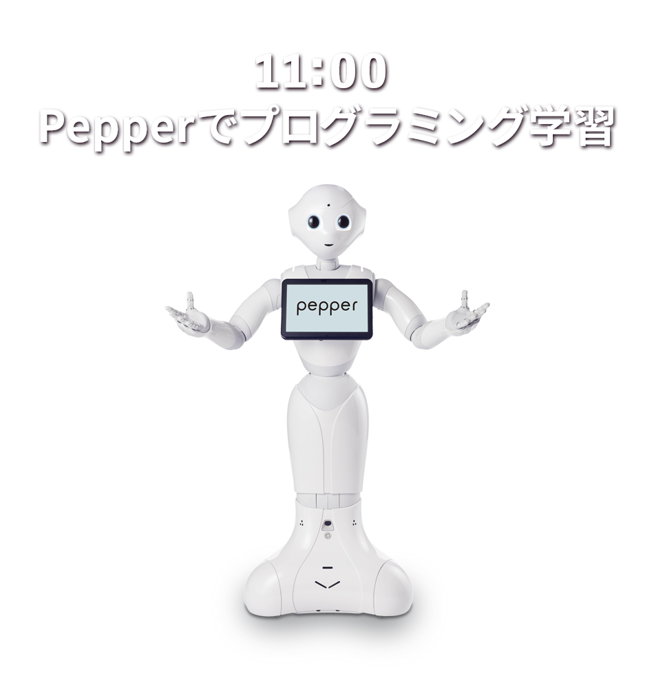 11:00 Pepperでプログラミング学習