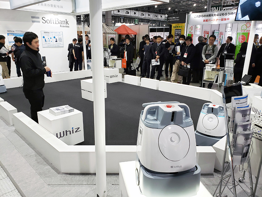 AI清掃ロボット Whiz 展示会