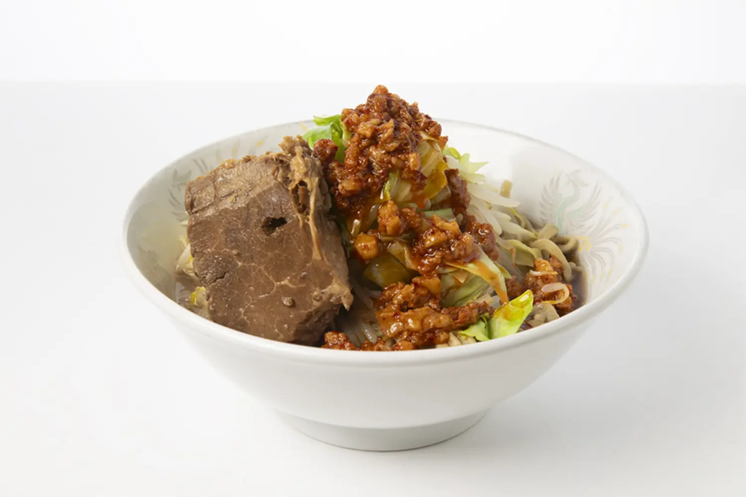 俺の生きる道 白山店 ラーメン汁なしver(味付き脂付き)