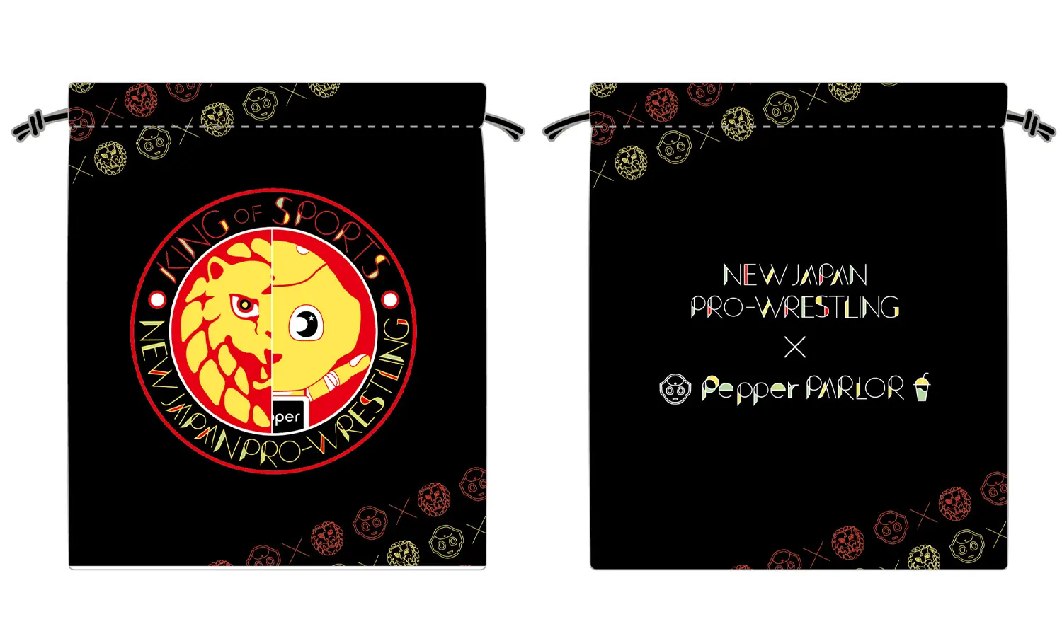 新日本プロレス×Pepper PARLOR ライオンマーク×Pepper Tシャツ