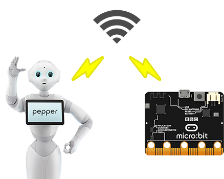 Pepperとmicro:bitのセンサーを組み合わせることで無限の可能性が！