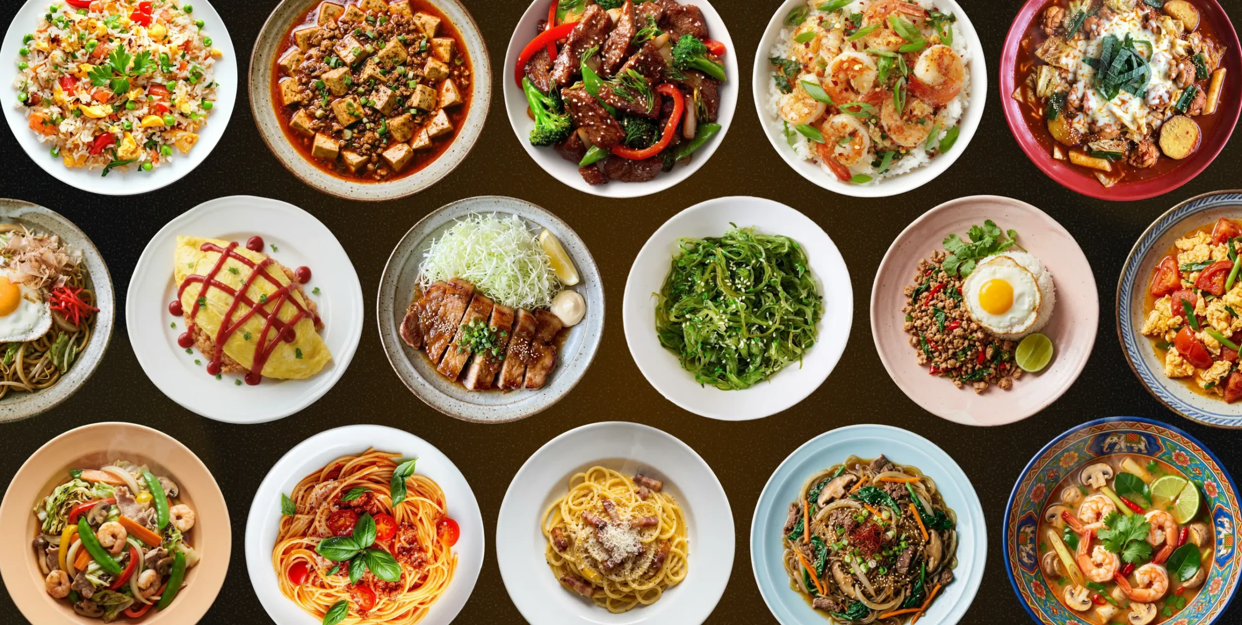 材料や調味料の投入から、炒める・混ぜる・とろみ付け・精密な加熱で多様な料理を高品質に仕上げます。