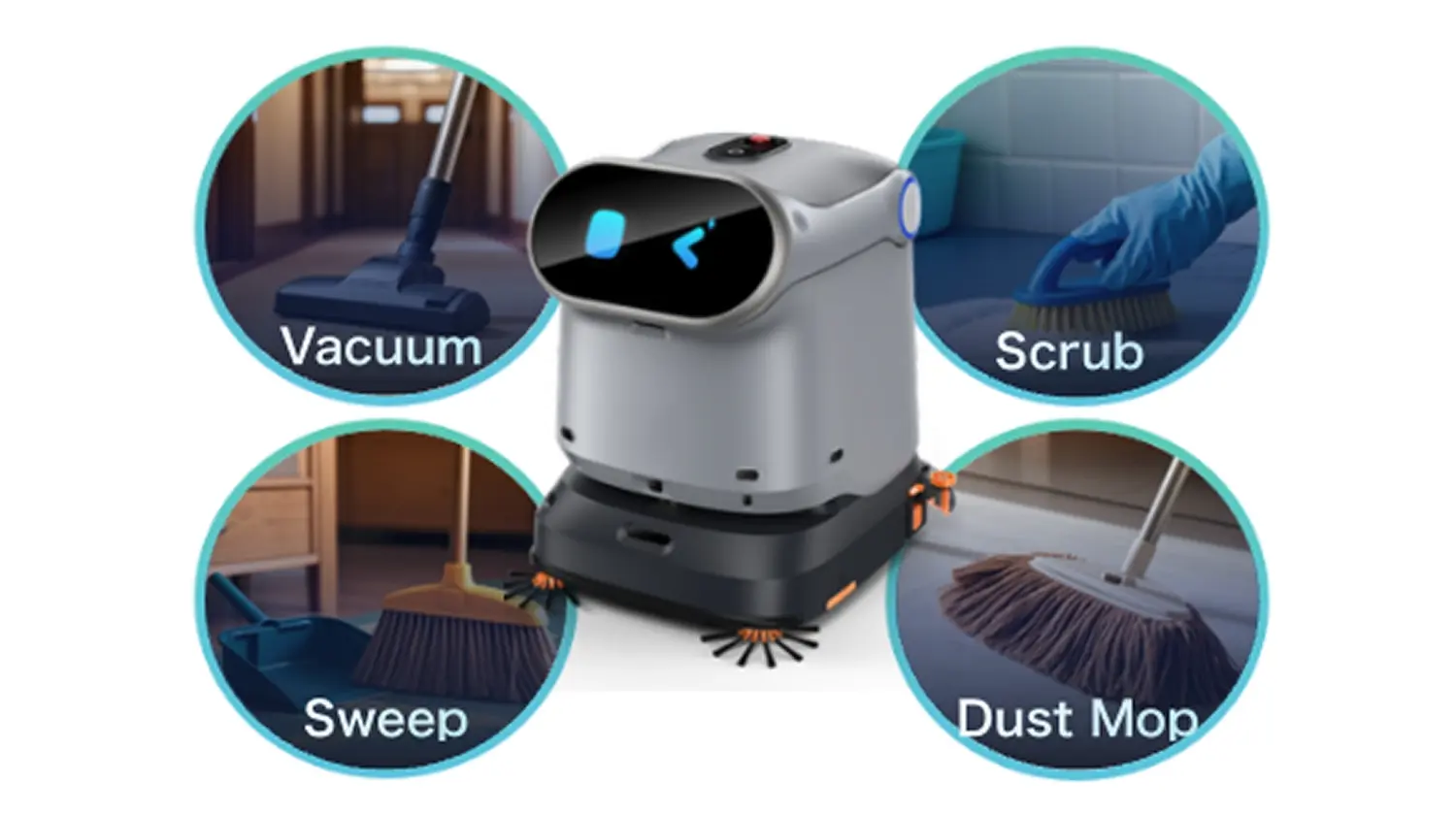 1台4役の多機能性で清掃効率アップ