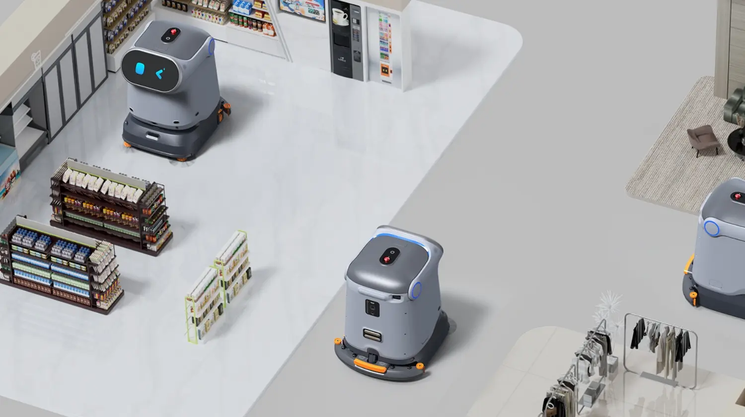 AI自律走行で安定した清掃品質