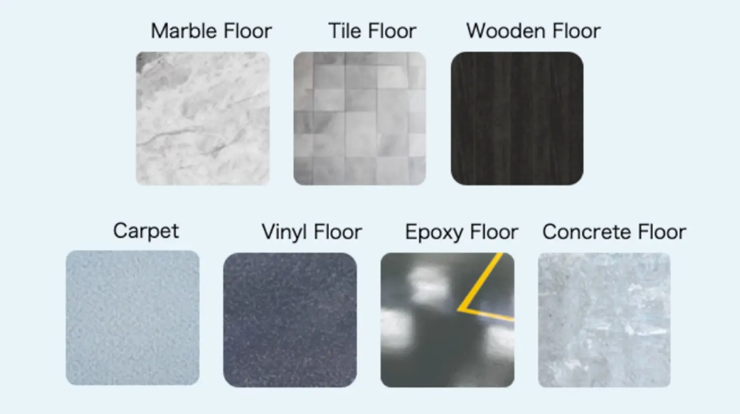 様々な床材に対応