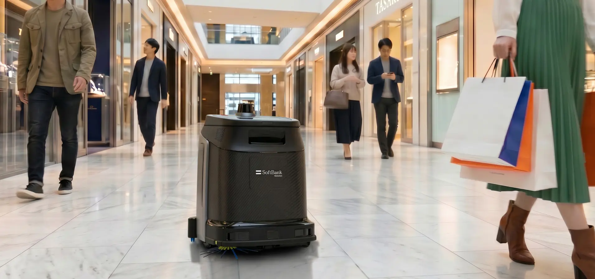 3Dセンサーで周囲を検知し、安全な走行をサポート