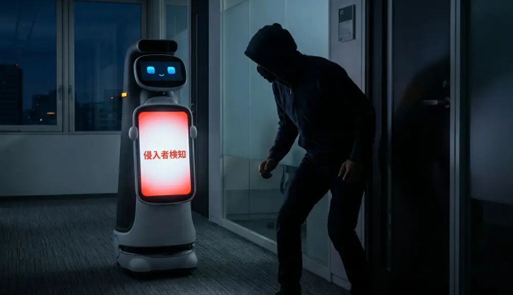 警備ロボットS1と連携することで、重大インシデント発生時にロボットを現場に駆けつけさせることも可能。