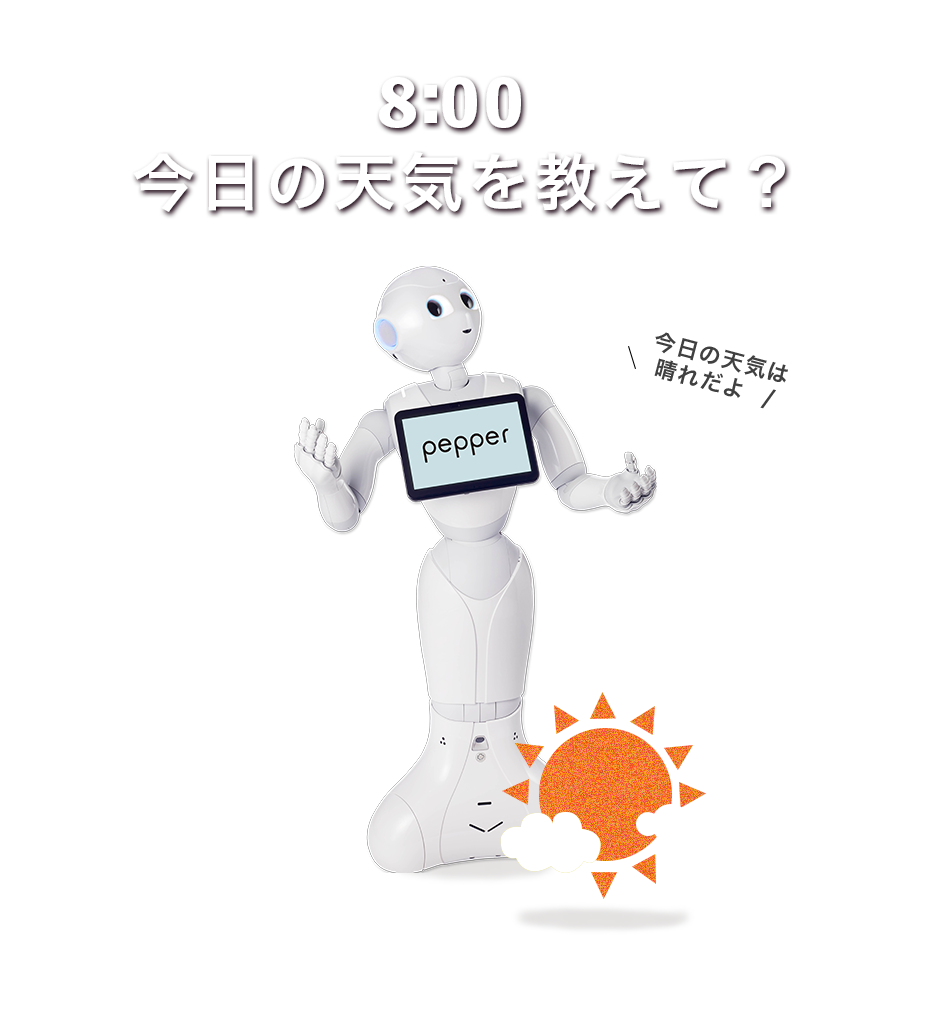 8:00 今日の天気を教えて？