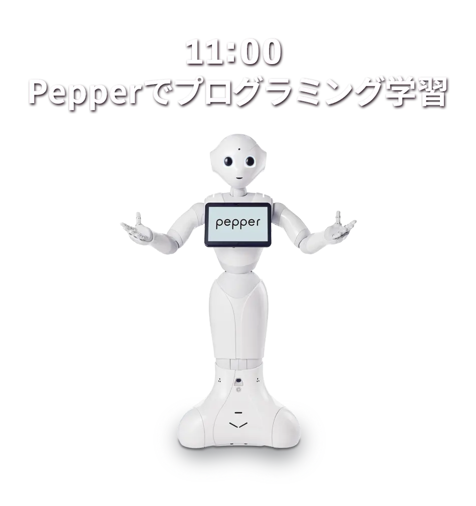 11:00 Pepperでプログラミング学習